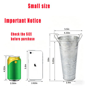 FGGHFT Dual-handled metal vases are easy to move
