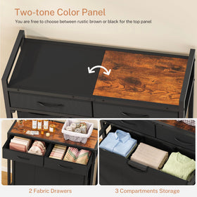 FGNTWP top-panel MDF workspace for folding and organizing laundry tasks