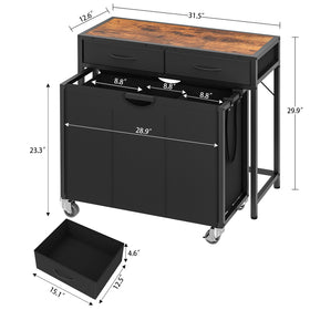 FGNTWP two-tone top shelf offers rustic brown and black color options