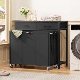 FGNTWP versatile design doubles as entryway console and laundry sorter