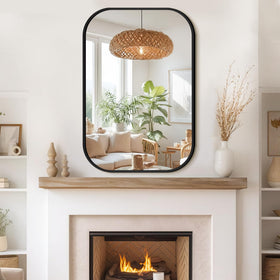 FGU warm gold frame option complements warm-toned bathrooms