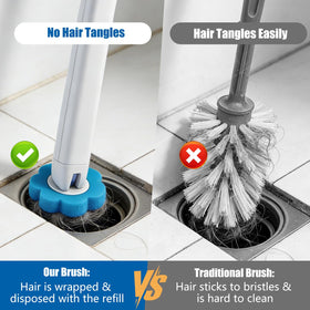 FHQZFHQ advanced 3 layer cleaning head cleans hard to reach areas effectively