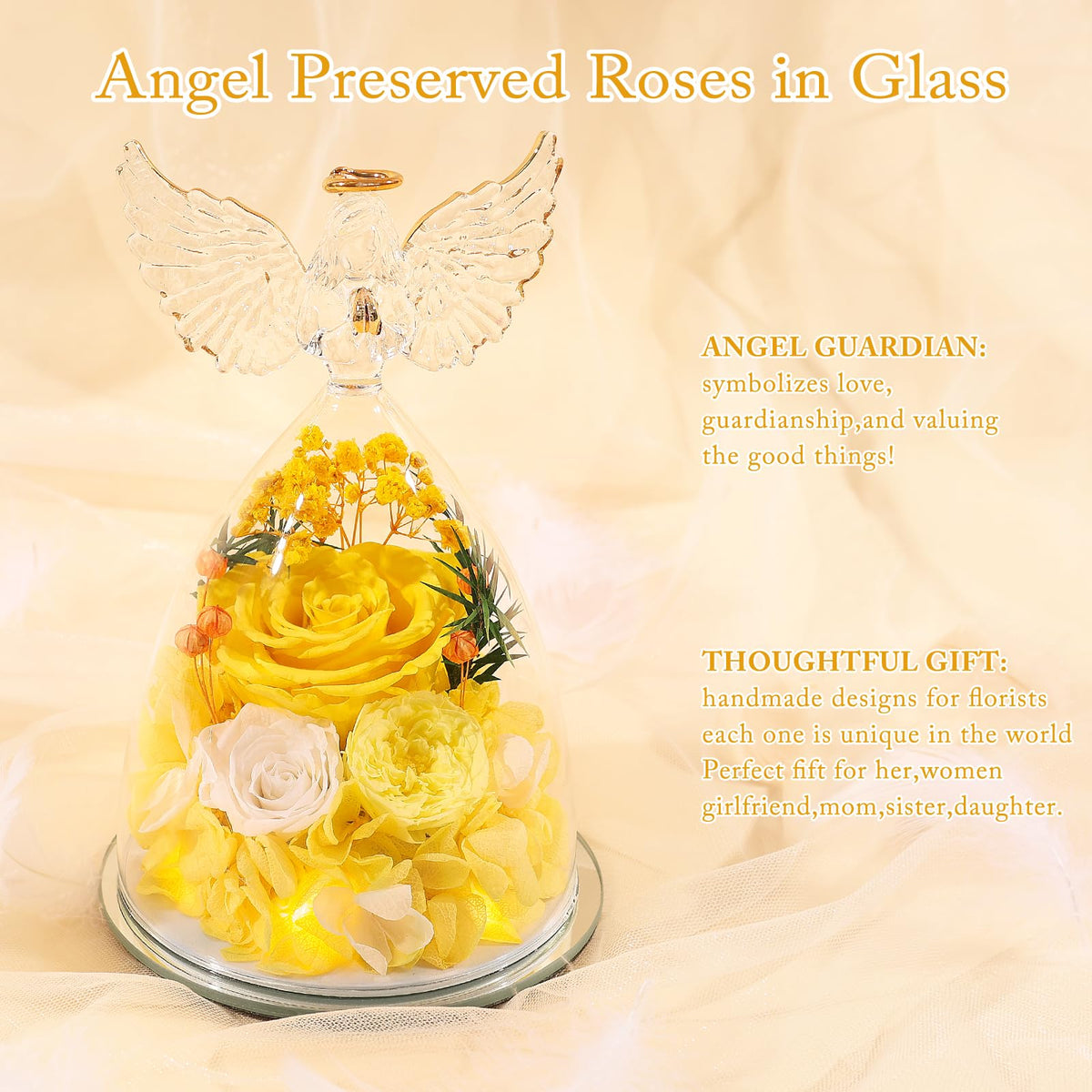 FIACO classic red preserved rose in elegant box for romance