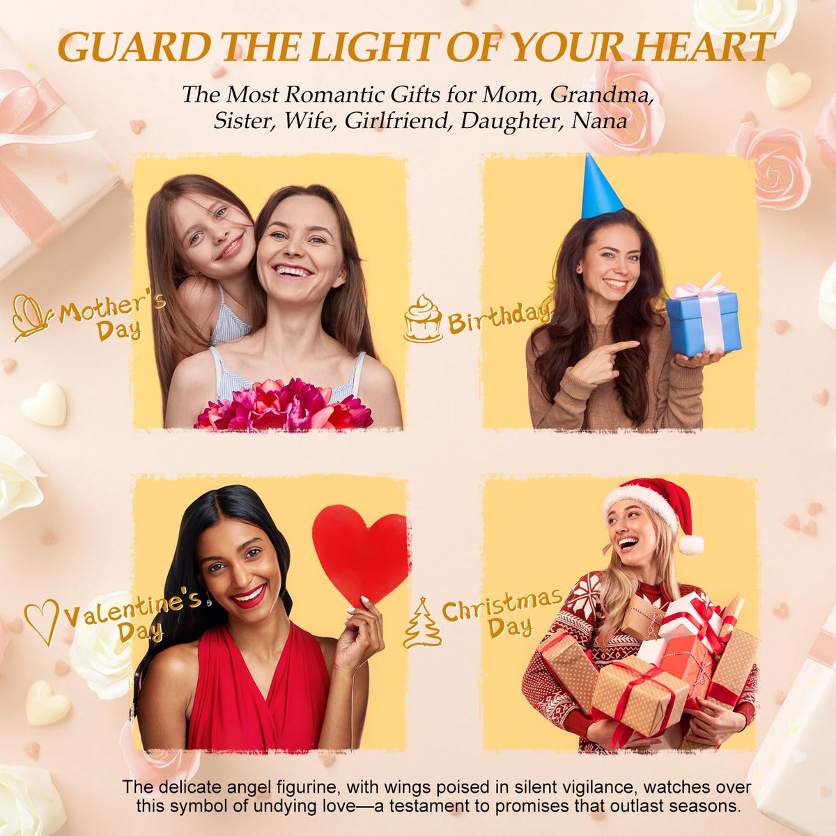 FIACO get-well gift for women in an angelic, comforting setting.