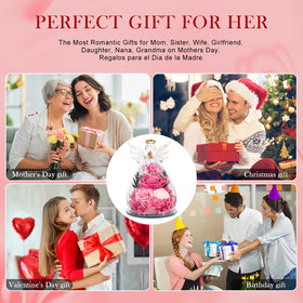 FIACO get well gift angel rose for comfort in hospital rooms or desks.