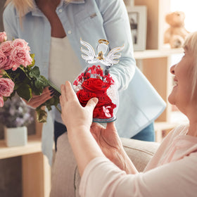 FIACO get well gift for women offers comforting symbolism with the angel figurine.