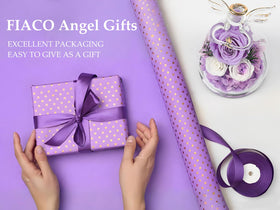 FIACO gift box ready rose in glass angel for Mother's Day or birthdays.