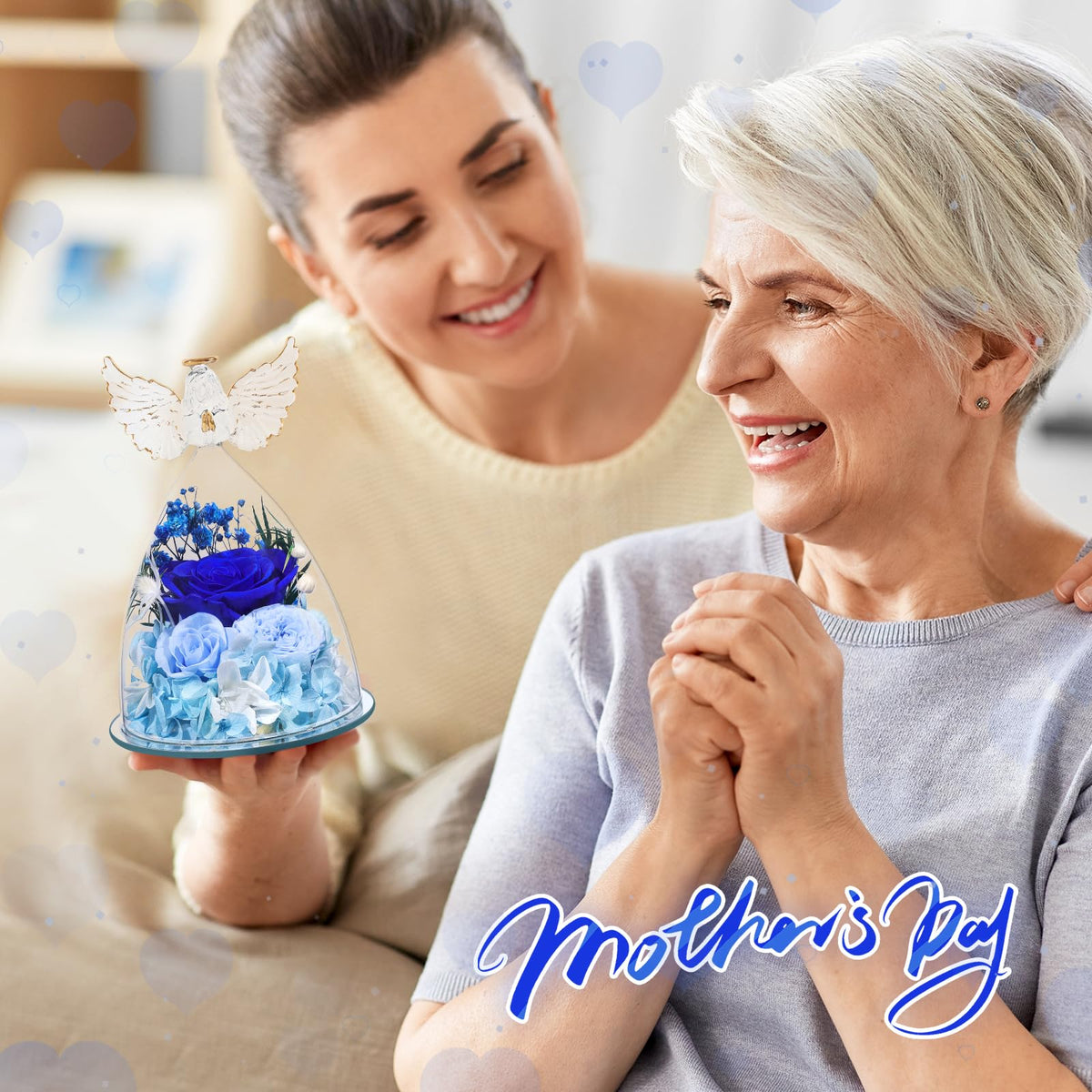 FIACO glass angel figurine detail adds a graceful centerpiece for shelves