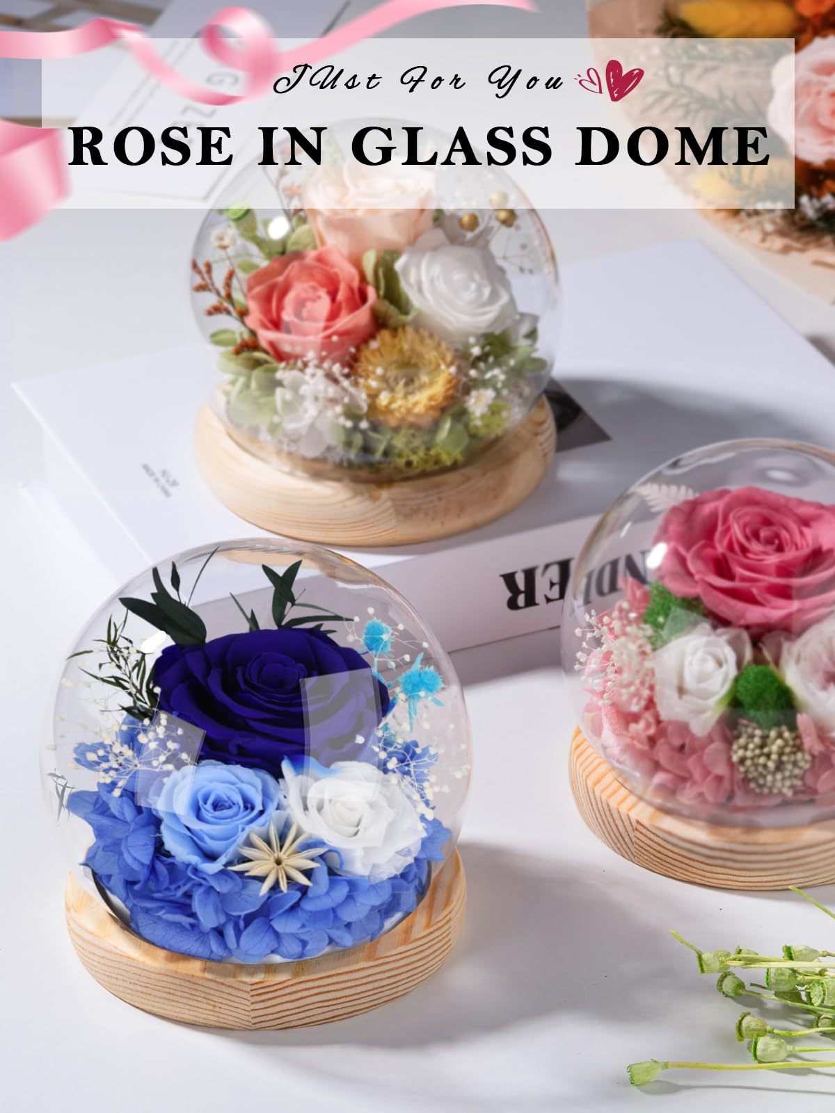 FIACO eternal rose centerpiece enhances living spaces with timeless beauty.