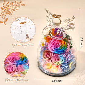 FIACO LED angel figurine with warm light for cozy ambiance.