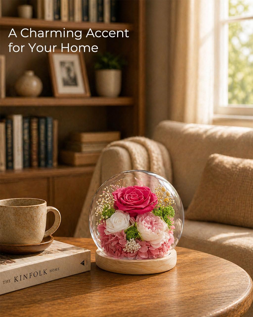FIACO no-care forever flowers provide allergen-friendly beauty with zero watering.