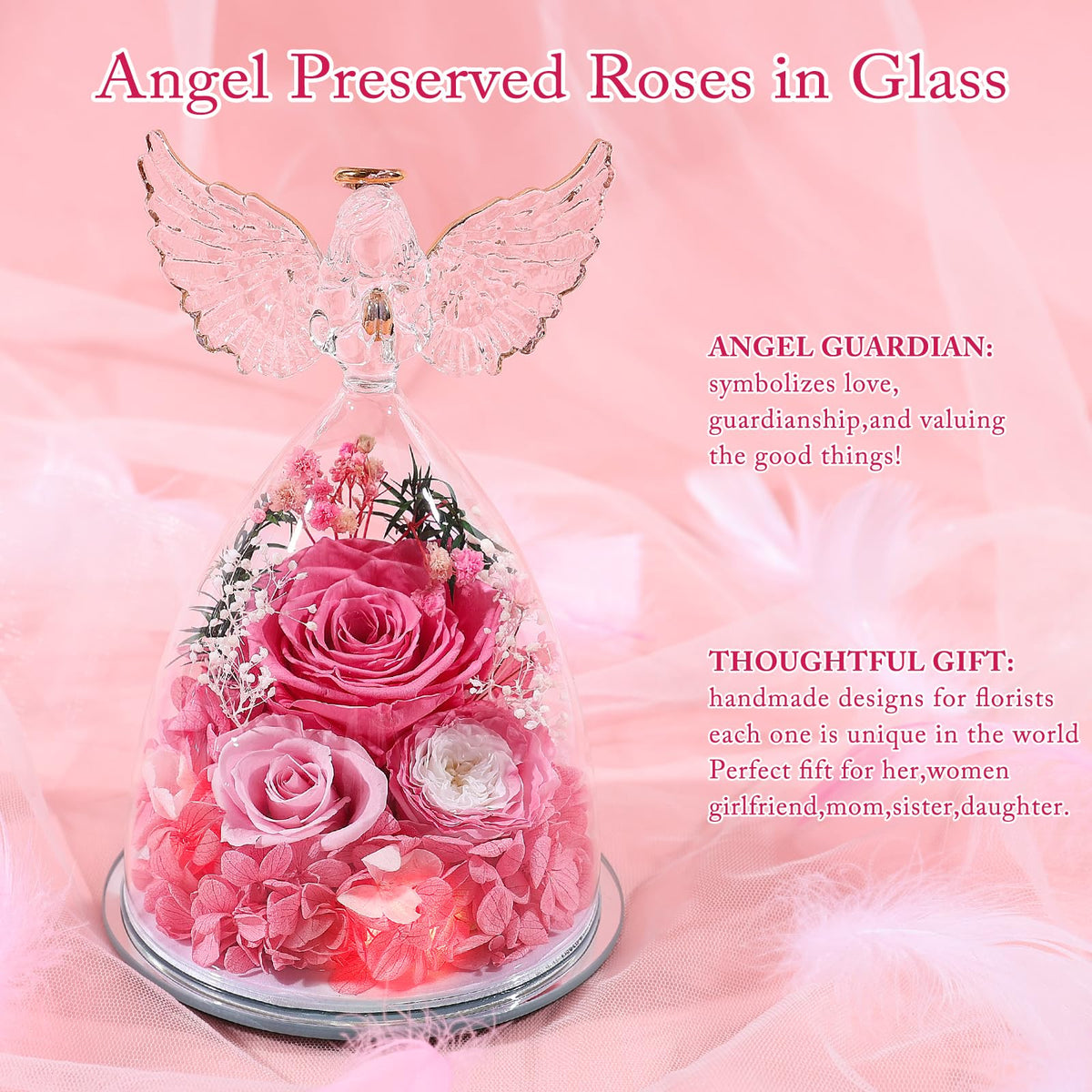 No-maintenance preserved rose stays vibrant with dry storage