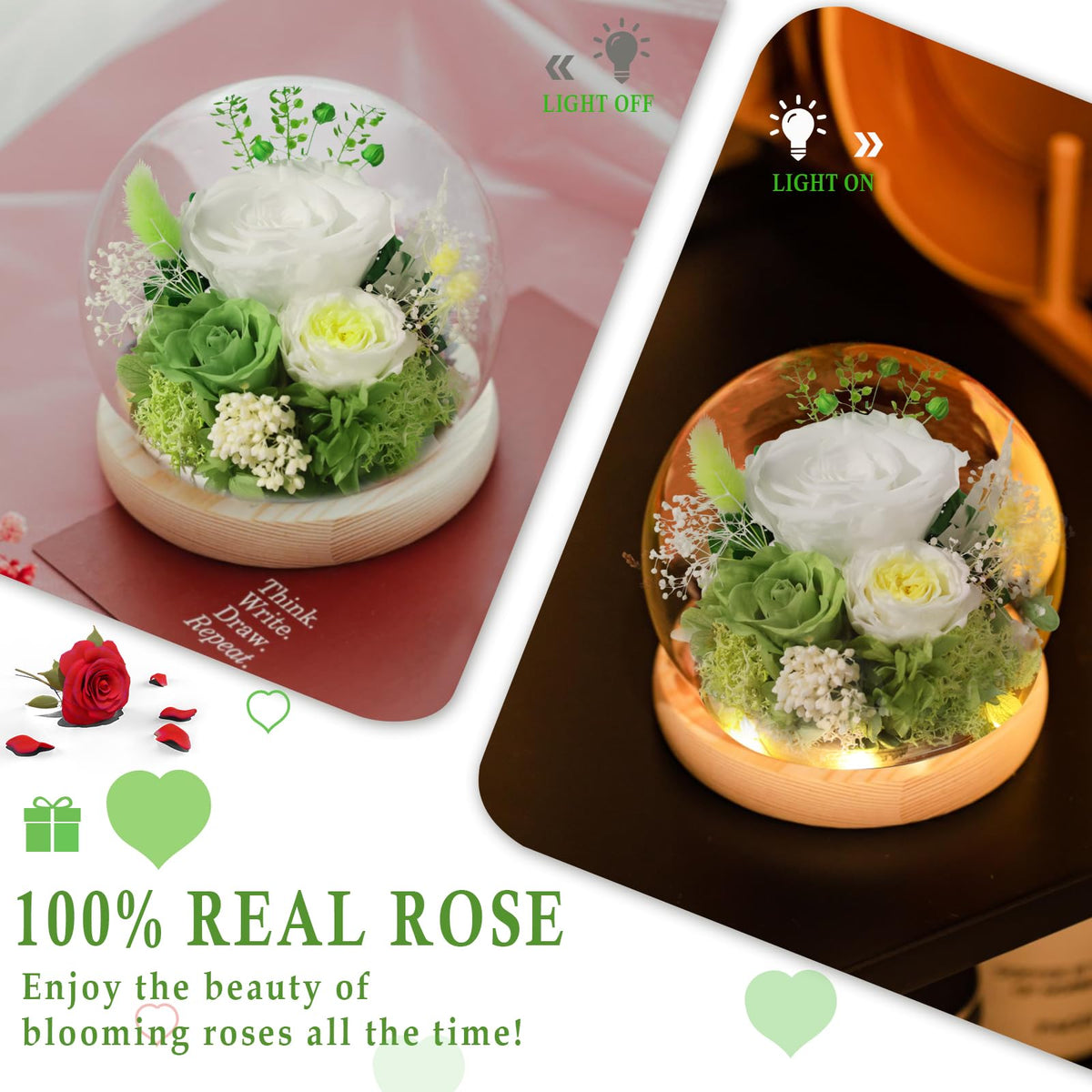 FIACO preserved rose gift packaging ready for gifting occasions