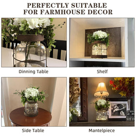 FIAHOSEY rustic metal frame with clear glass catches soft light