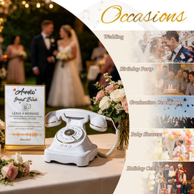 FiayaCom Audio Guest Book long-battery-life ensures hours of recording during the celebration
