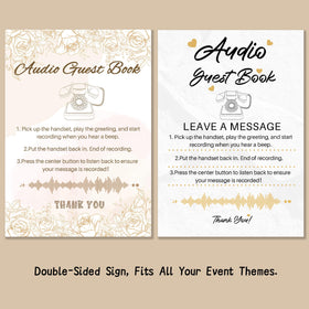 FiayaCom Audio Guest Book one-touch-playback enables quick review of guest messages