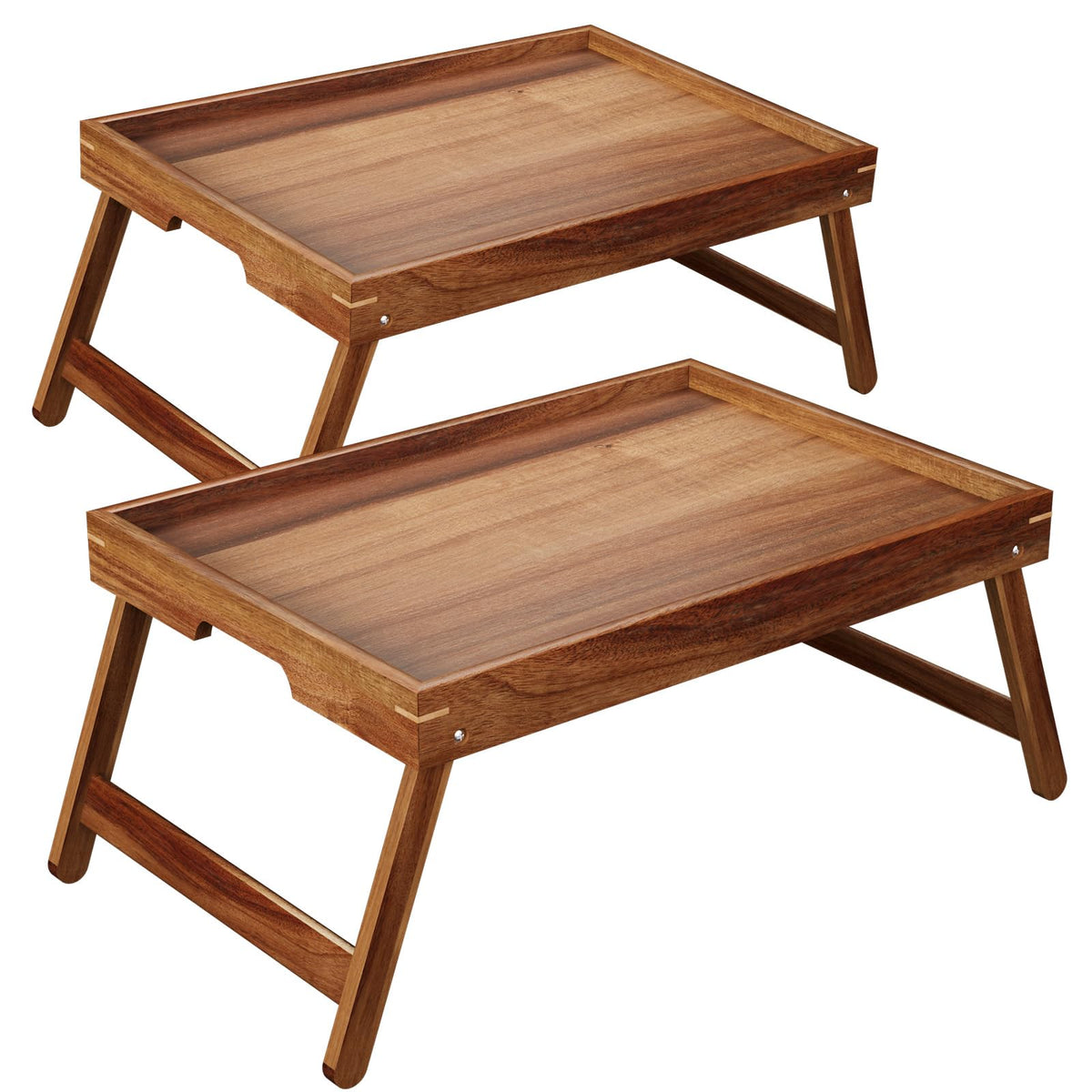 Fibogollo bed tray with folding legs extended for stable use