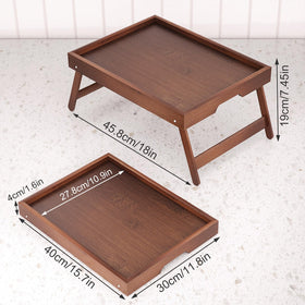 Fibogollo tray guardrail prevents spills on bed or sofa.