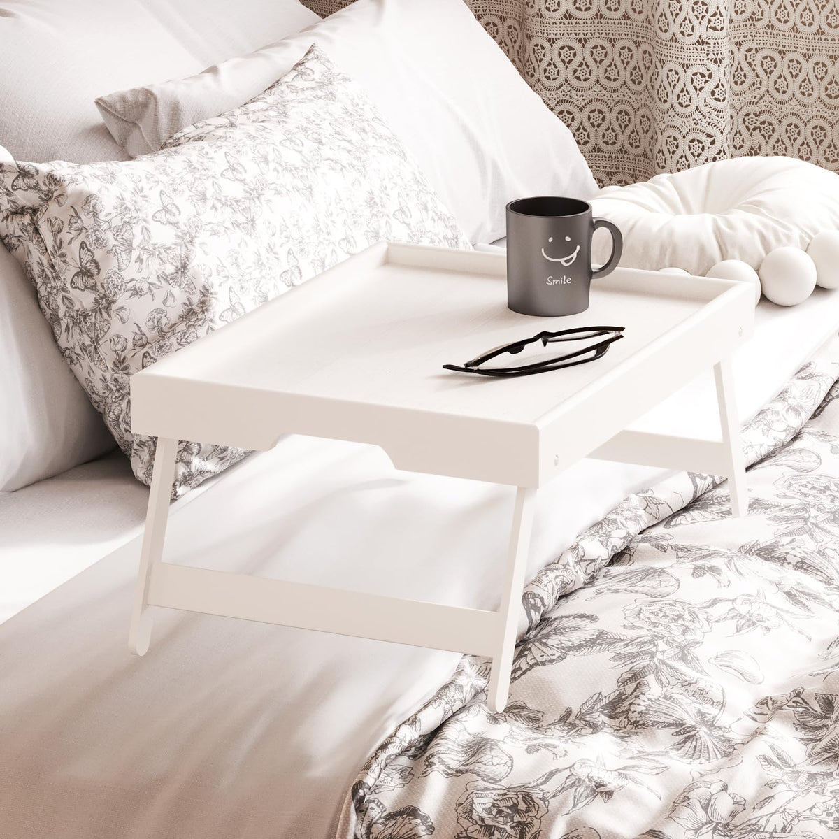 Fibogollo guardrail tray prevents spills and protects surfaces.