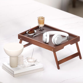 Fibogollo laptop tray enables comfortable work from the couch.