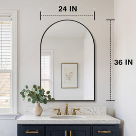 Two-pack bathroom mirrors suitable for vanity or entryway placements