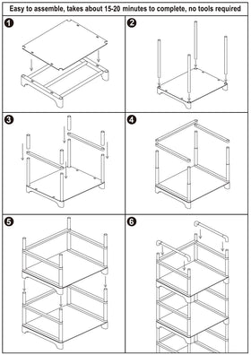 Corner placement of the white 5-tier bookshelf in a bedroom