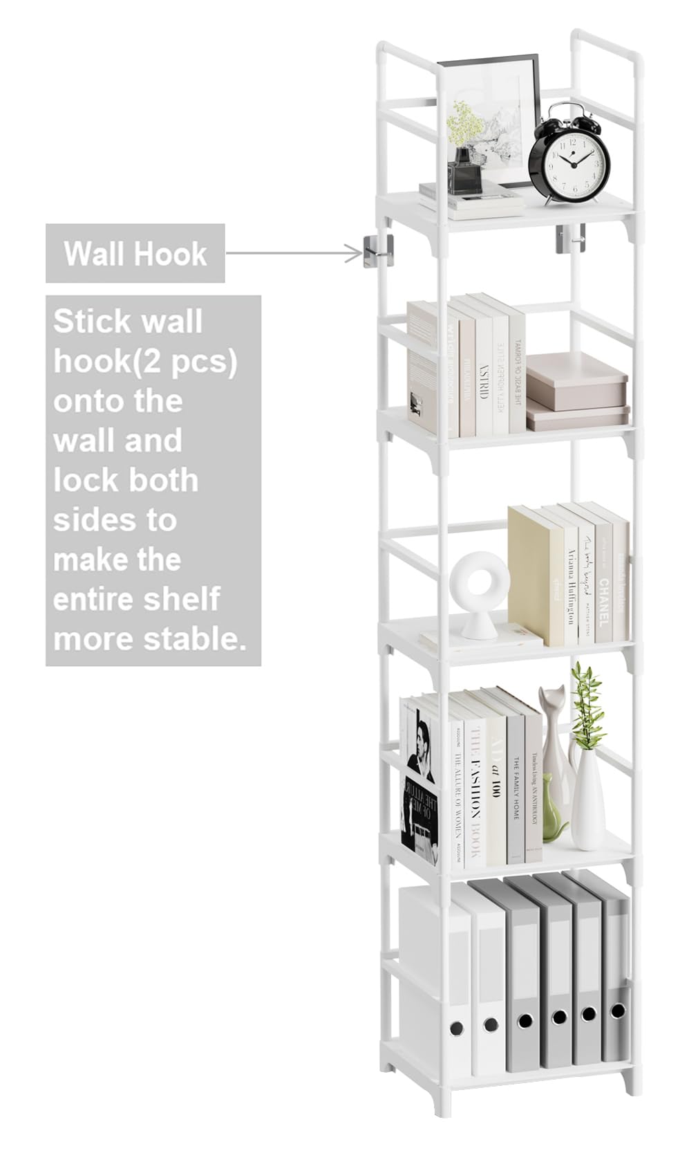 Shelf edge close-up on the FIDUCIAL HOME unit showing sturdy surface