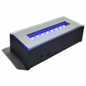 FIEIFI 16-LED display base highlights crystal art with vivid illumination.