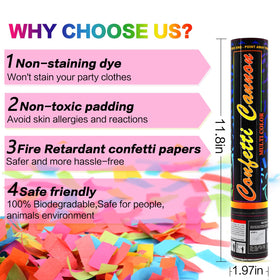 FIEKEICC biodegradable confetti bursts support eco friendly celebrations.
