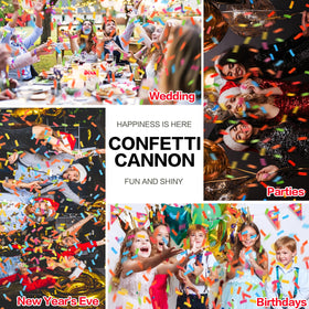 FIEKEICC wedding confetti cannon adds glamorous moments to ceremonies.