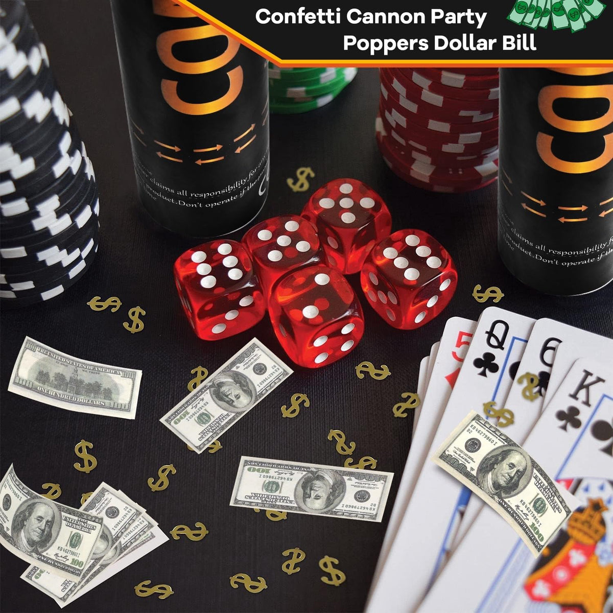 FIEKEICC get-rich-themed confetti adds a luxurious touch to events and photos.