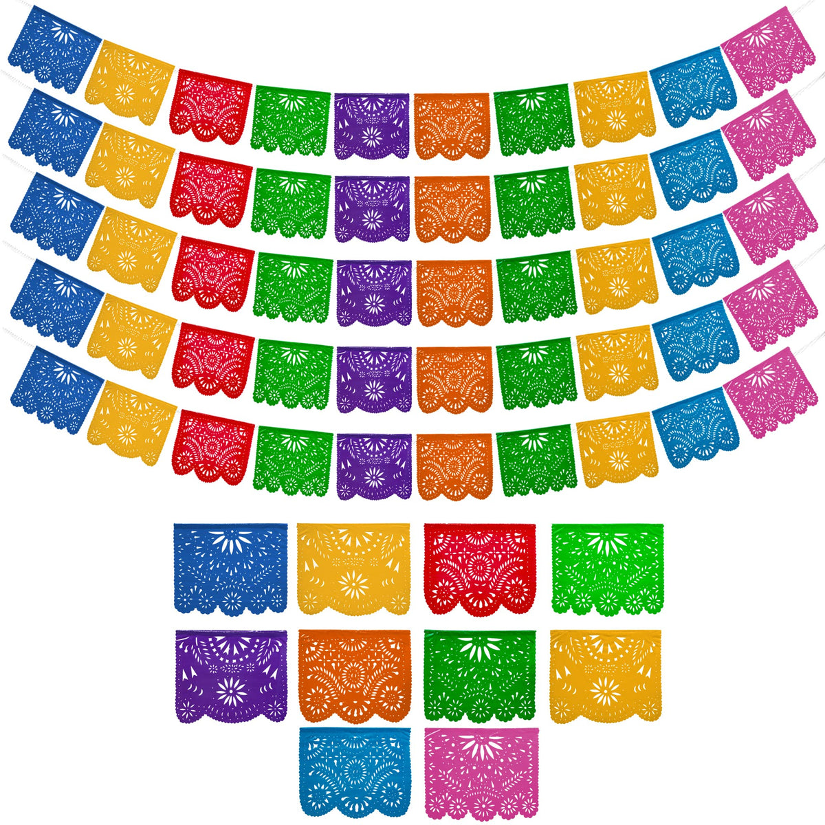 Fiesta Wraps Mexican banner setup enhances outdoor fiesta ambiance with vibrant colors.