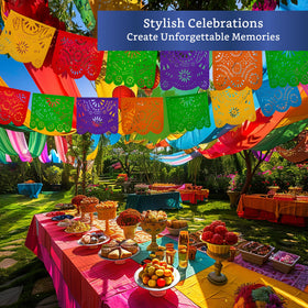Fiesta Wraps weatherproof banner designed to withstand sun and rain.