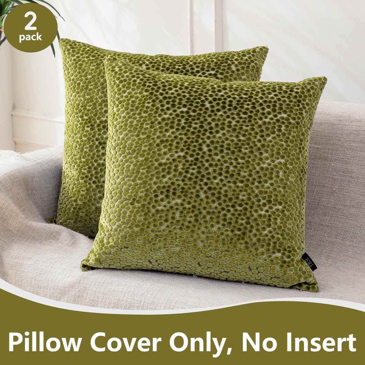 FIFU couch throw pillow back linen-look adds versatile contrast for neutral decor.