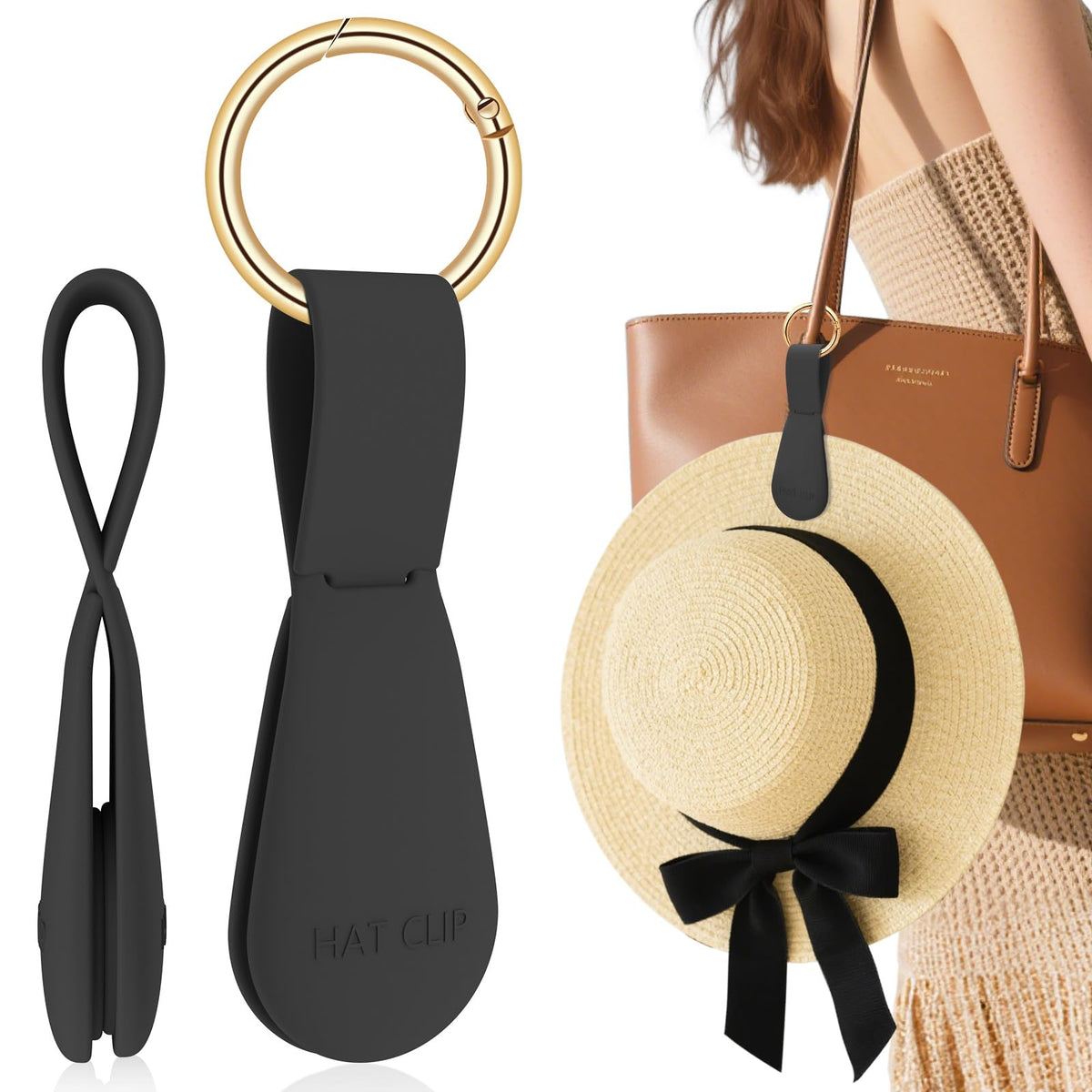Fikoksol magnetic hat clip on bag secures hats during travel
