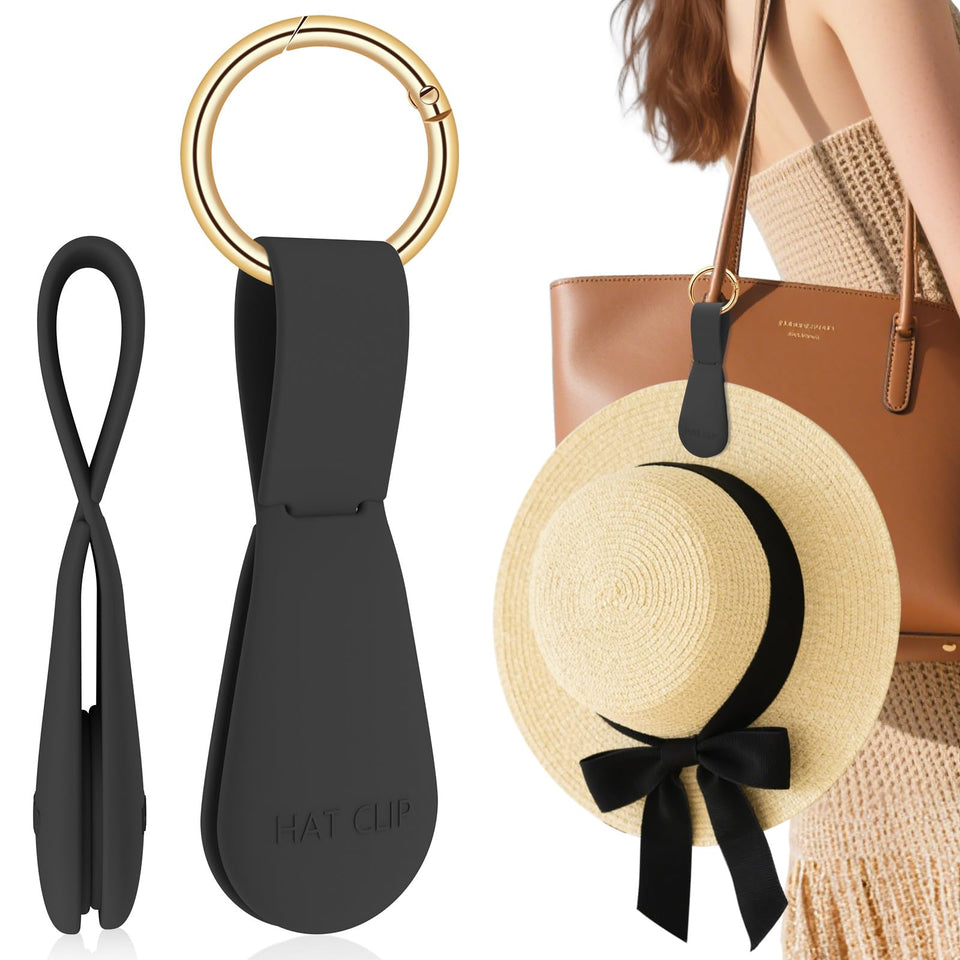 Fikoksol magnetic hat clip on bag secures hats during travel