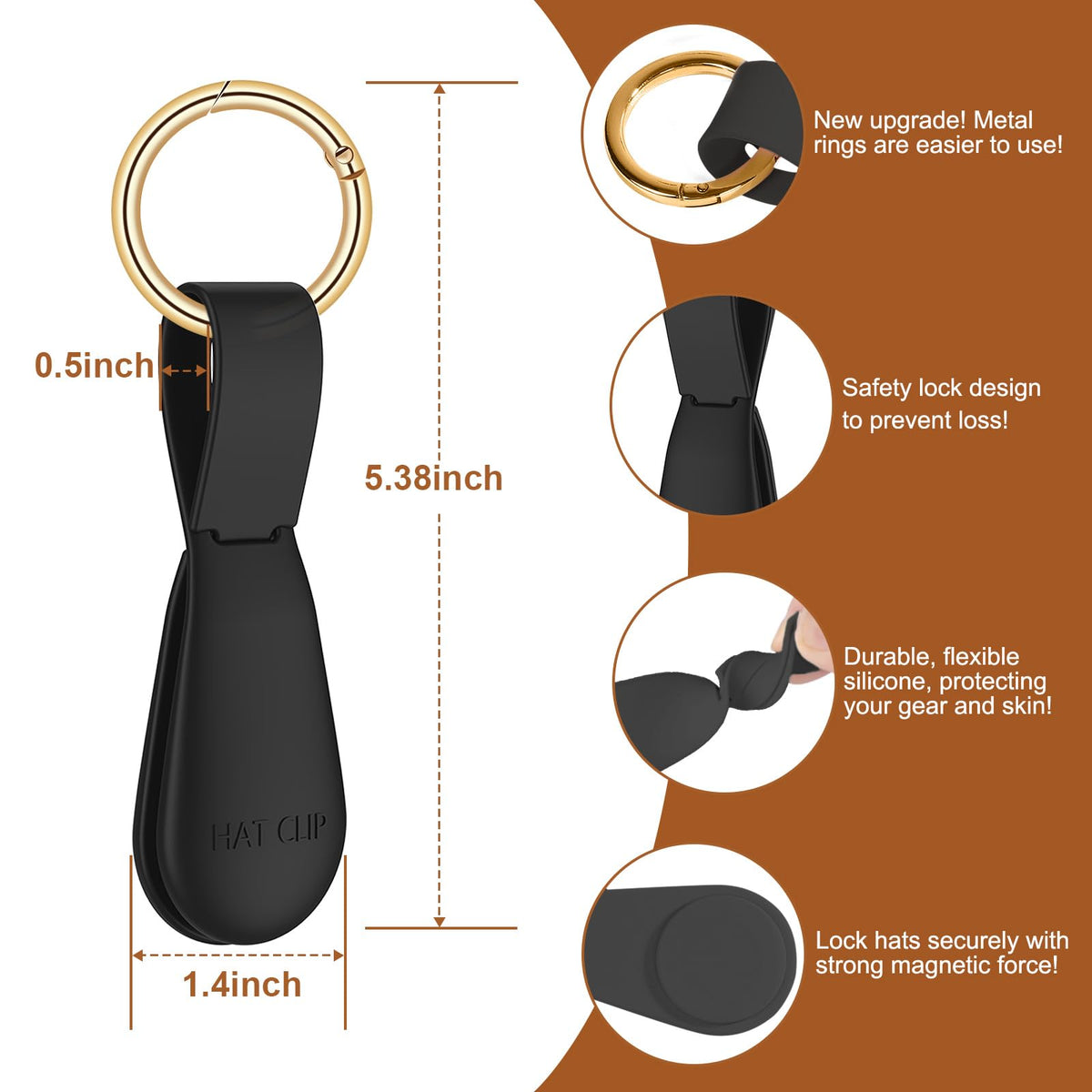 Fikoksol ultra-strong magnets hat clip keeps hats in place