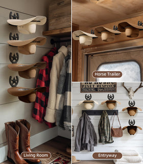 Filano hat organizer for closet or mudroom keeps gear organized