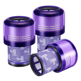 FilledwithLove Dyson 3-pack packaging highlighting convenient replacement filters.