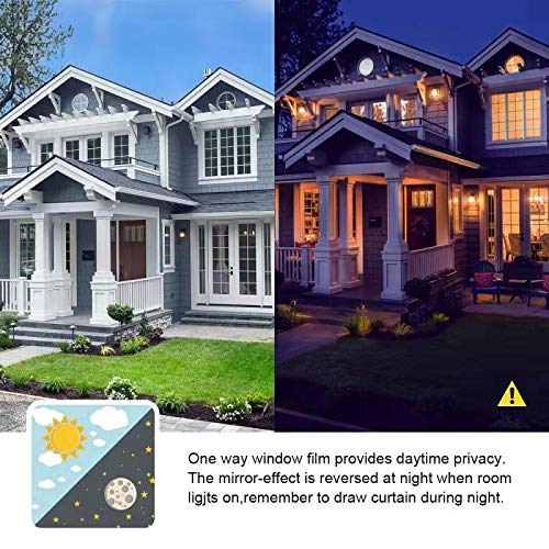 FILMGOO daytime privacy maintains natural light while outside appears reflective