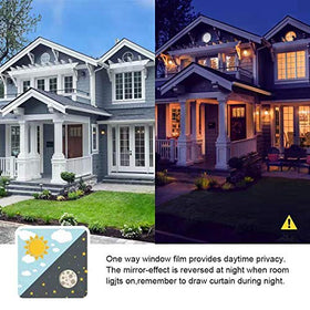 FILMGOO daytime privacy maintains natural light while outside appears reflective