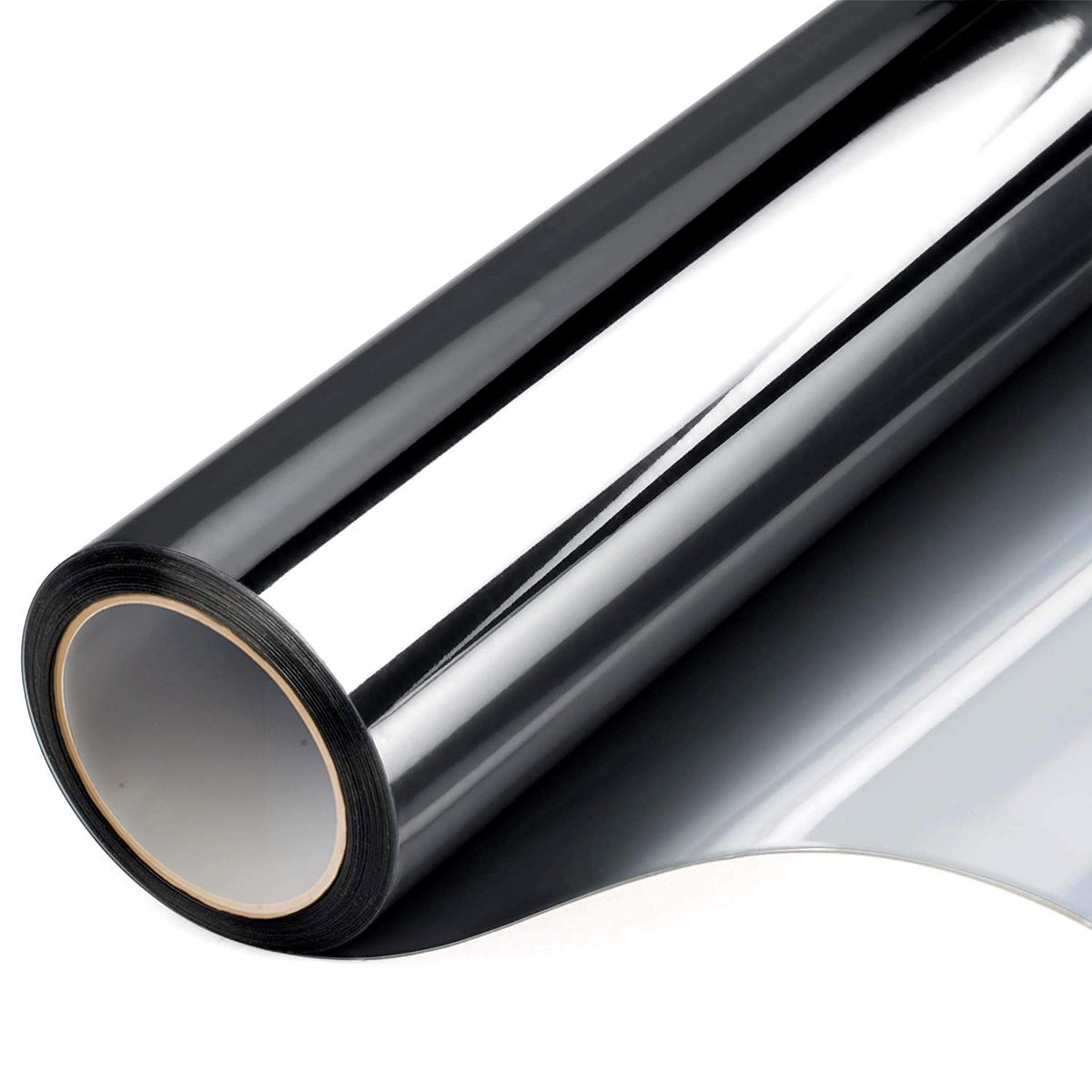 FILMGOO window film front view shows daytime privacy with reflective exterior