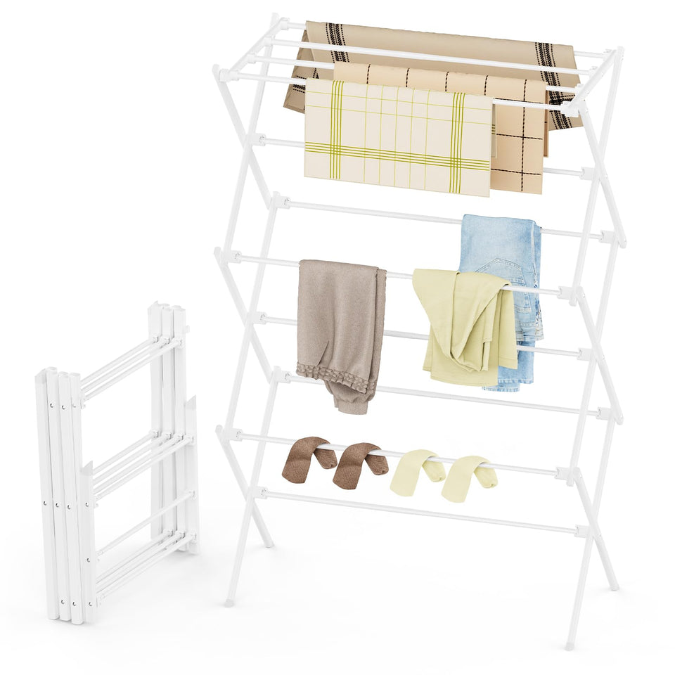 FILROUG 3-tier drying rack foldable for indoor and outdoor use