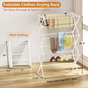 FILROUG sturdy X-frame dry rack provides stable support