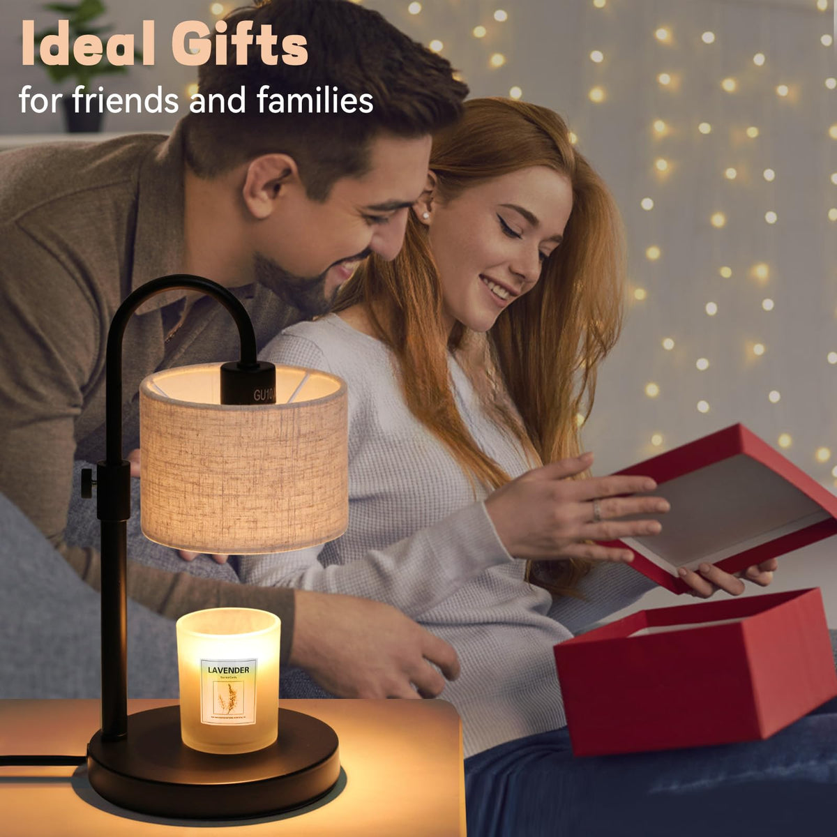 FINCMY candle warmer lamp fits jar candles up to five inches.