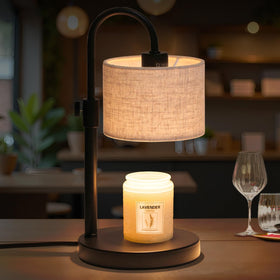 FINCMY candle warmer lamp top view with safe heat for fragrance.
