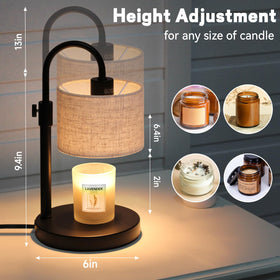 FINCMY candle warmer lamp with bulbs included for easy setup.