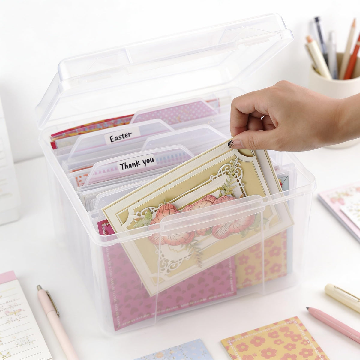 Find Scrapblooms easy-access design helps you find cards quickly