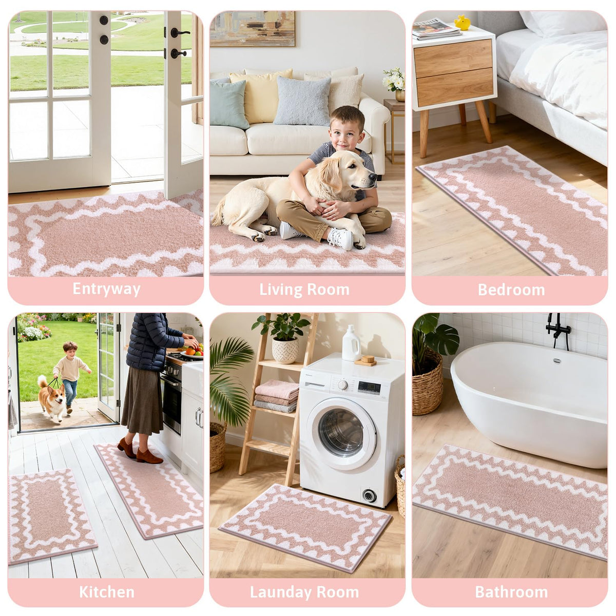 Findosom versatile set suits bathrooms kitchens entryways or pet spaces.