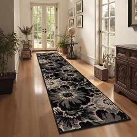 Findosom entryway dirt-scraper helps keep floors clean.